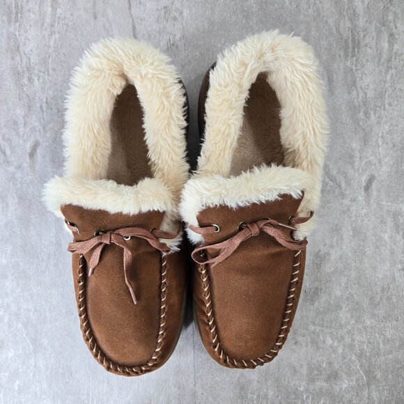 Orthofeet Tuscany Loafer Slippers Mens 10 Wide Brown Suede Comfort Slip On Shoes - Picture 2 of 11